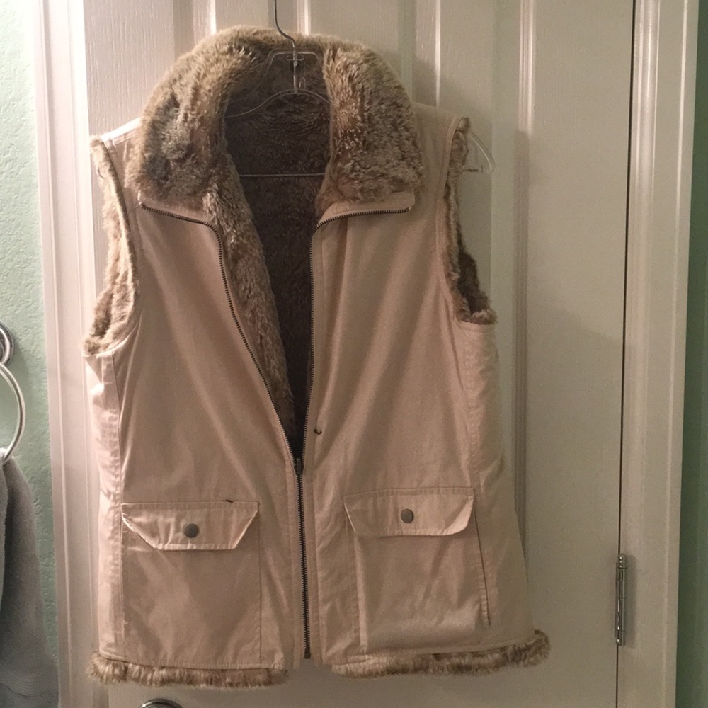 Faux Fur Reversible Vest